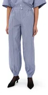 Nackiyé Topkapi Pants Blue Navy Stripe In Blue