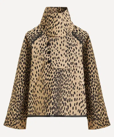 Nackiyé Nackiye Women's Fisherman Leopard Coat In Brown