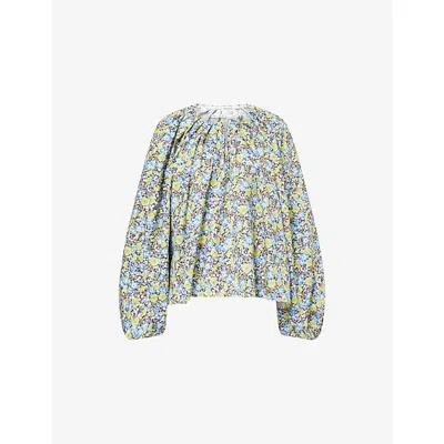 Nackiyé Womens Florescence Grand Bazaar Printed Cotton Top In Multi