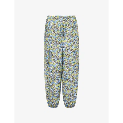 Nackiyé Womens Florescence Topkapi Lace-trim Cotton Trousers In Multi