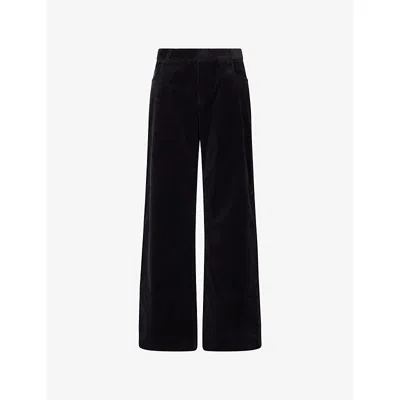 Nackiyé Womens Smoke Jimi Low-waist Corduroy Trousers In Black
