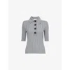 Nackiyé Sugarman Polo Wool Top In Smoke