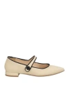 Nacrèe Woman Ballet Flats Beige Size 8 Textile Fibers In Beige