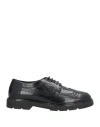 Nacrèe Woman Lace-up Shoes Black Size 8 Leather