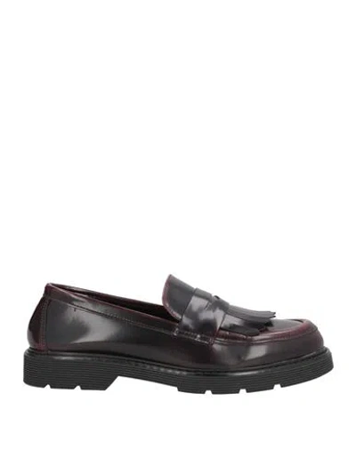 Nacrèe Woman Loafers Burgundy Size 7 Textile Fibers In Red