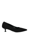 Nacrèe Woman Pumps Black Size 6 Textile Fibers