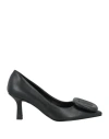 Nacrèe Woman Pumps Black Size 7 Textile Fibers In Black