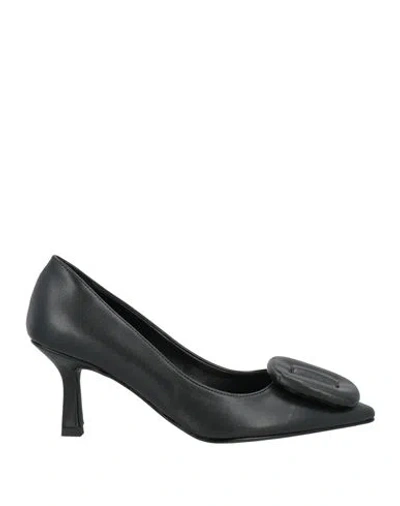 Nacrèe Woman Pumps Black Size 7 Textile Fibers