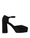 Nacrèe Woman Pumps Black Size 8 Textile Fibers In Black