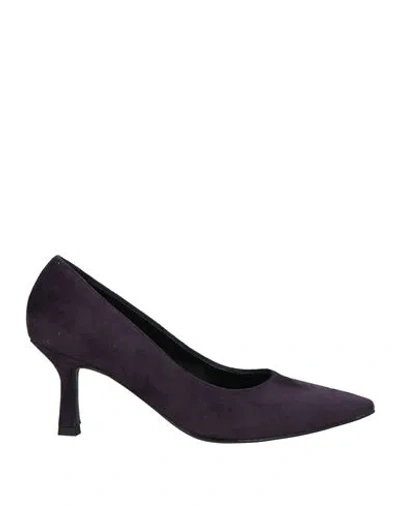 Nacrèe Woman Pumps Dark Purple Size 7 Textile Fibers