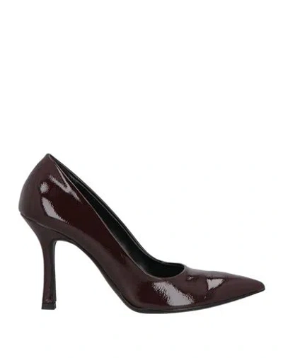 Nacrèe Woman Pumps Plum Size 6 Textile Fibers In Purple
