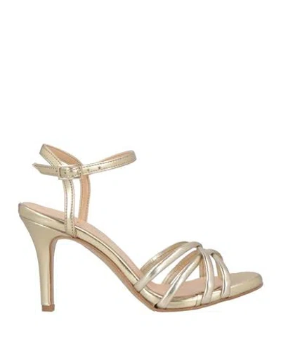 Nacrèe Woman Sandals Platinum Size 10 Textile Fibers In Grey