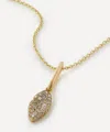 Nada Ghazal 18ct Gold Baby Malak Ice Original Marquise Pendant Necklace