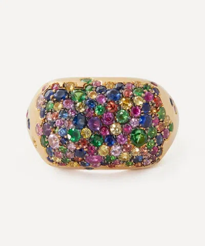 Nada Ghazal 18ct Gold Baby Malak Rainbow Bonbon Ring