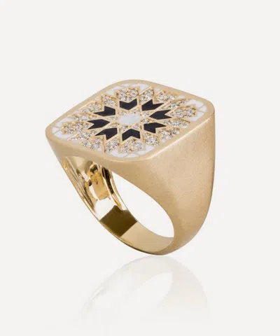 Nada Ghazal 18ct Gold Blat Beirut Star Ring