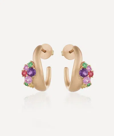 Nada Ghazal 18ct Gold Dancing Joy Disco Earrings