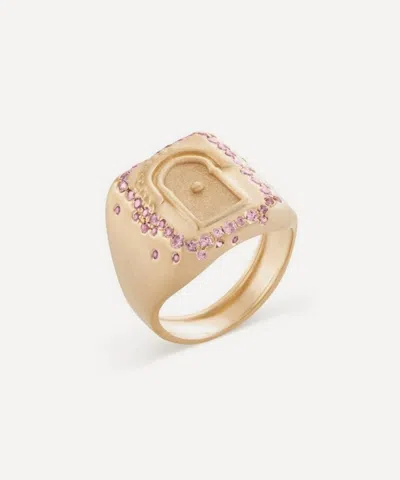 Nada Ghazal 18ct Gold Door Of Self Love Mini Ring