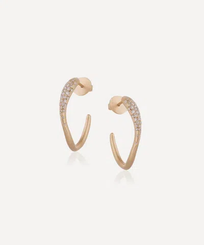 Nada Ghazal 18ct Gold Floating Joy Hoop Earrings