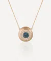 Nada Ghazal 18ct Gold Healing Eye Large Pendant Necklace In Gold
