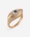 Nada Ghazal 18ct Gold Healing Eye Marquise Ring In Gold