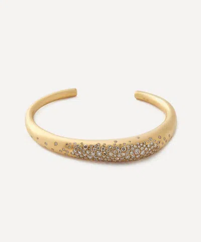 Nada Ghazal 18ct Gold My Muse Urban Winter Thick Cuff Bracelet