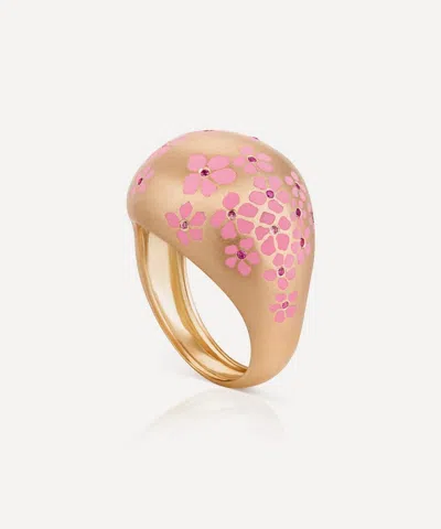 Nada Ghazal 18ct Gold Spellbound Blush Pink Sapphire Ring