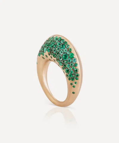 Nada Ghazal 18ct Gold Spellbound Emerald Empress Ring