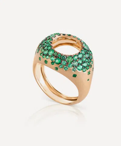 Nada Ghazal 18ct Gold Spellbound Enchanted Emerald Ring