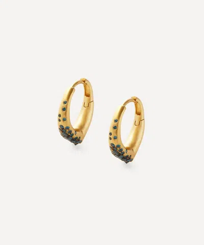 Nada Ghazal 18ct Gold The Arch Prosperity Mini Hoop Earrings