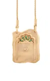 Nada Ghazal 18k Yellow Gold Door Of Luck Necklace In Gold