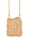 Nada Ghazal 18k Yellow Gold Door Of Rebirth Necklace In Gold