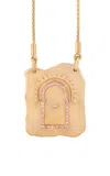 Nada Ghazal 18k Yellow Gold Door Of Self Love Necklace In Gold