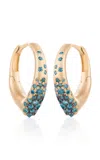 Nada Ghazal 18k Yellow Gold The Arch Prosperity Mini Hoop Earrings In Gold