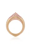 Nada Ghazal 18k Yellow Gold The Arch Self Love Stripe Full Ring In Gold
