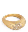 Nada Ghazal Big Yellow Gold And Champagne Diamond My Muse Urban Winter Ring In Gold