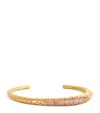 Nada Ghazal Thin Yellow Gold And Pink Sapphire My Muse Urban Bangle In Gold