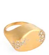 Nada Ghazal Yellow Gold And Champagne Diamond My Muse Storm Ring In Gold