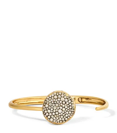 Nada Ghazal Yellow Gold And Diamond Baby Malak Bangle