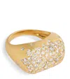 Nada Ghazal Yellow Gold And Diamond Malak Ring In Gold