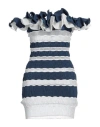 Nadia Wire Woman Mini Dress Navy Size 1 Polyester, Cotton, Nylon In Navy