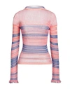 Nadia Wire Woman Sweater Pink Size 2 Polyester, Metallic Polyester, Nylon In Pink