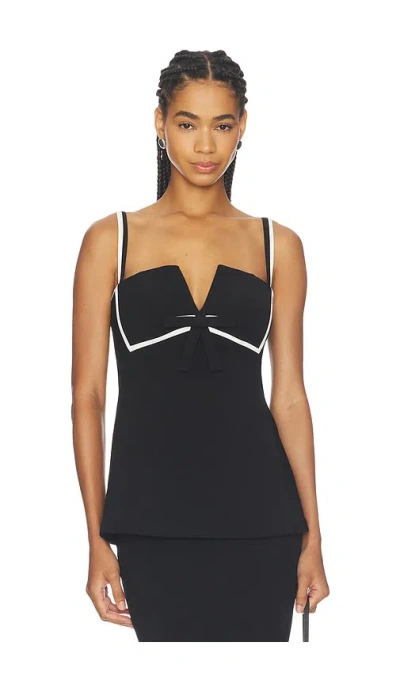 Nadine Merabi Bow トップ In Black