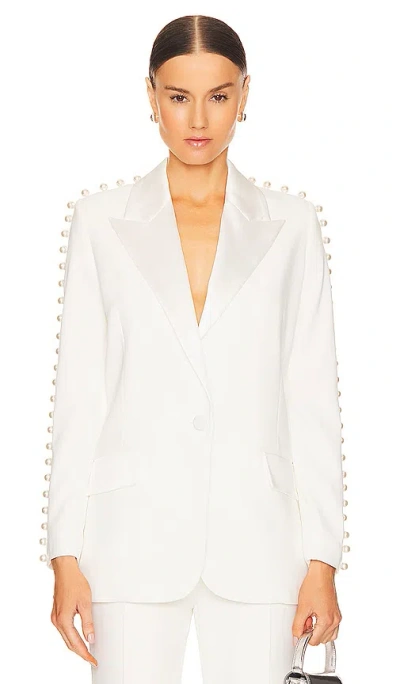 Nadine Merabi Charlotte Blazer In 白色