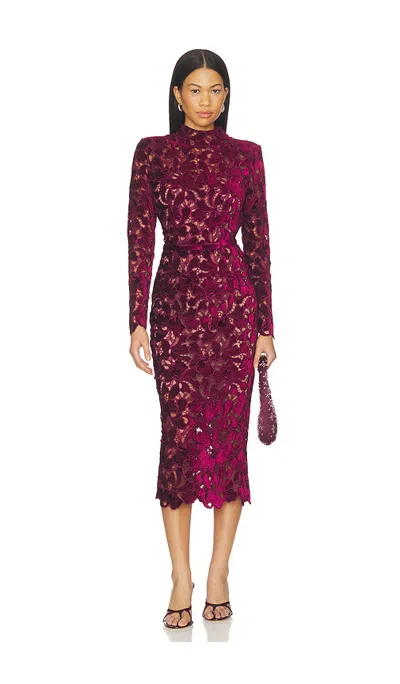 Nadine Merabi Diane Dress In Red