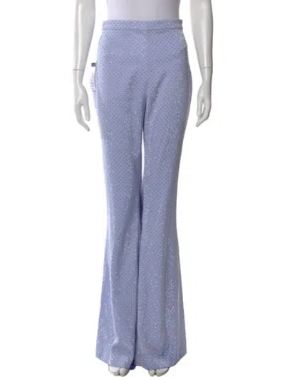 Pre-owned Nadine Merabi Flared Pants W/ Tags In Purple