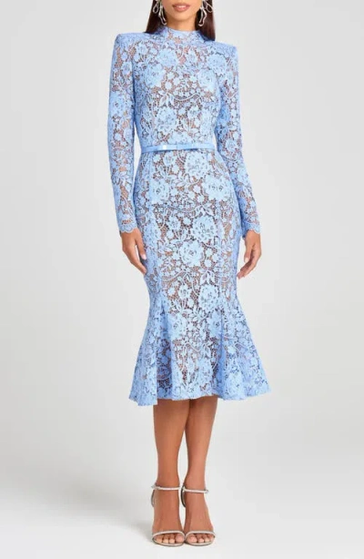 Nadine Merabi Juliette Long Sleeve Lace Cocktail Dress In Multi