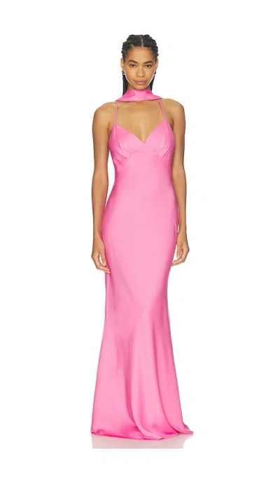 Nadine Merabi Lana Dress In Pink