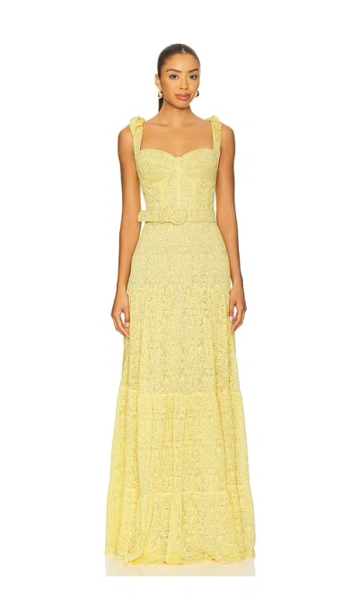 Nadine Merabi Miranda Dress In Yellow