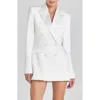 Nadine Merabi Monica Double Breasted Blazer In White