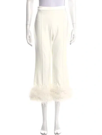 Pre-owned Nadine Merabi Wide Leg Pants In White